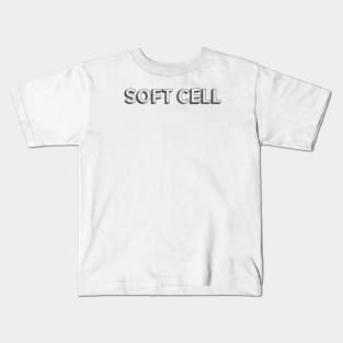 Soft Cell <//> Typography Design Kids T-Shirt